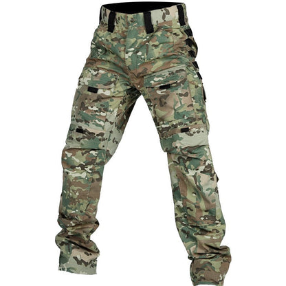 Pantalón hombre multicargo diseño militar