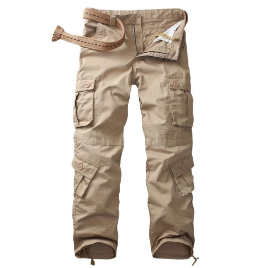 Pantalones Cargo Hombre Algodón Con Bolsillos Extras - Vestiria