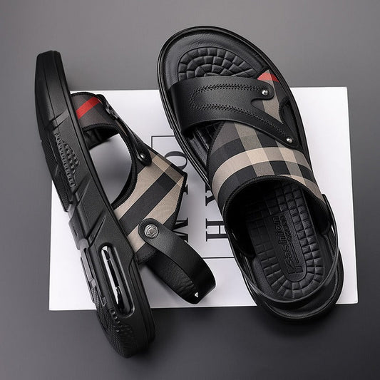 Sandalias Hombre Sintéticas Cruzadas Estilo Milan - Vestiria