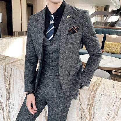 Traje Hombre Cuadros Clásico