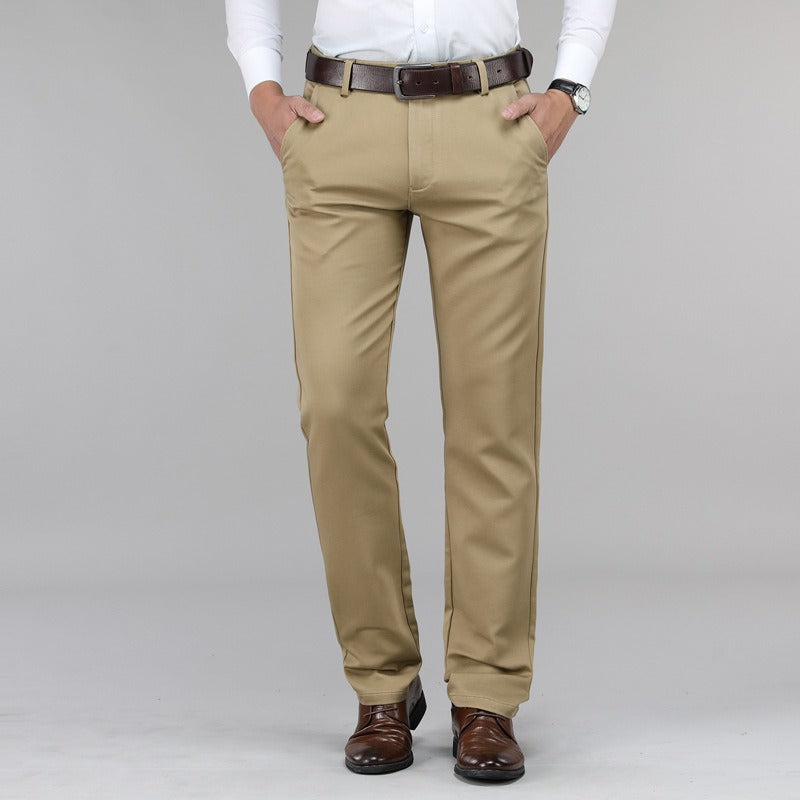 Pantalones Hombre Clásicos Corte Recto Elegantes - Vestiria