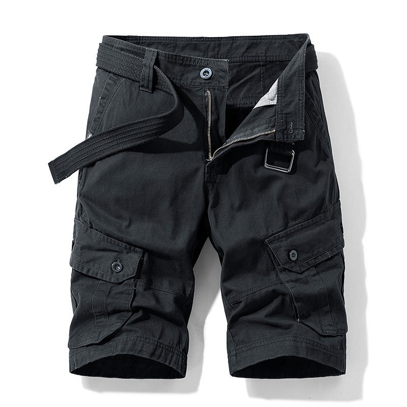 Pantalón corto deportivo hombre con cinturón ajustable