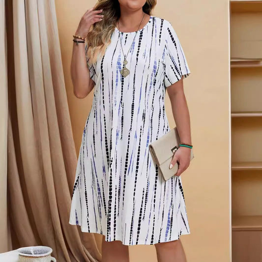 Vestido mujer estampado geométrico cómodo - Vestiria