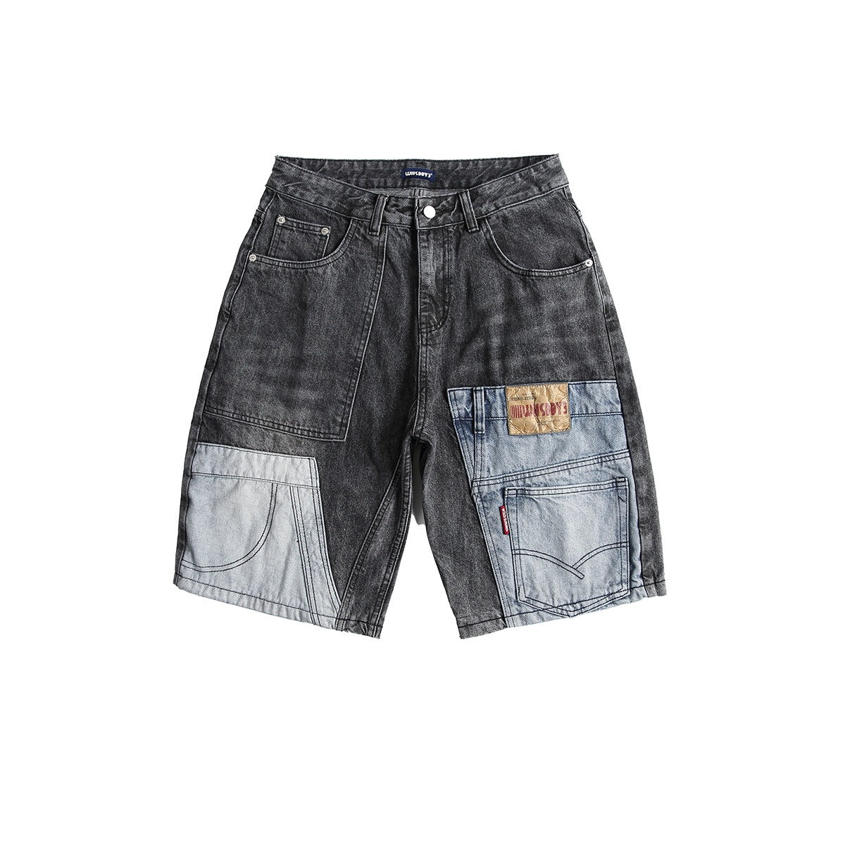 Pantalones cortos vaqueros parche modernos hombre - Vestiria