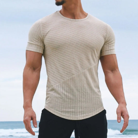 Camiseta Hombre Manga Corta Estilo Clásico - Vestiria