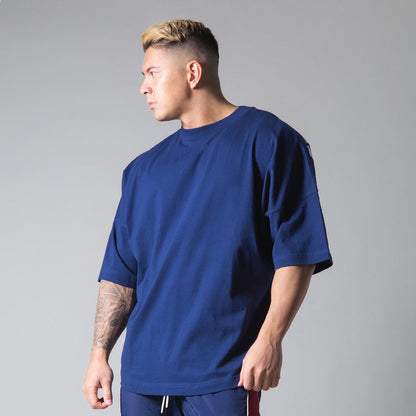 Camiseta Hombre Algodón Manga Corta Relajada