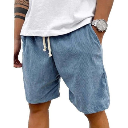 Pantalones cortos pana hombre informal cómodos