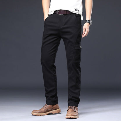 Pantalones Hombre Elásticos Corte Recto