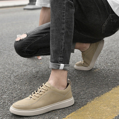 Zapatillas Hombre Piel Respirable Estilo Urbano