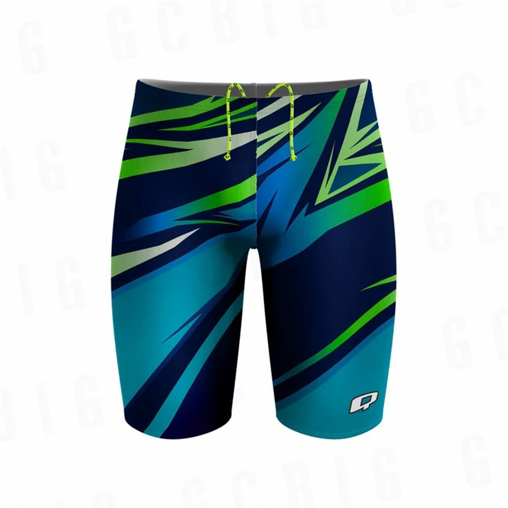 Bañador de competición hombre diseño geométrico