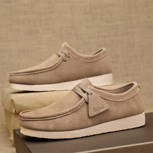 Zapatos Hombre Mocasines Ante Crepé Elegantes - Vestiria