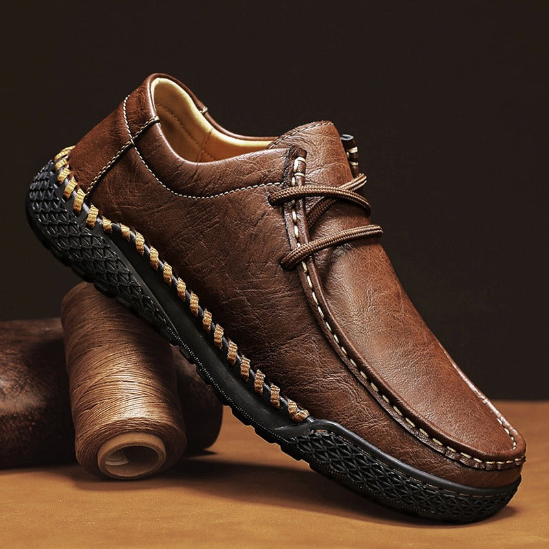 Zapatos Hombre Cuero Sintético Estilo Clásico - Vestiria