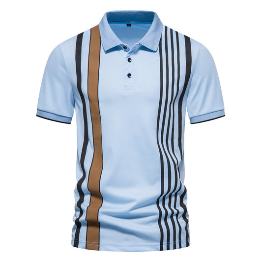 Camisa Polo Hombre Algodón Rayas Clásico - Vestiria