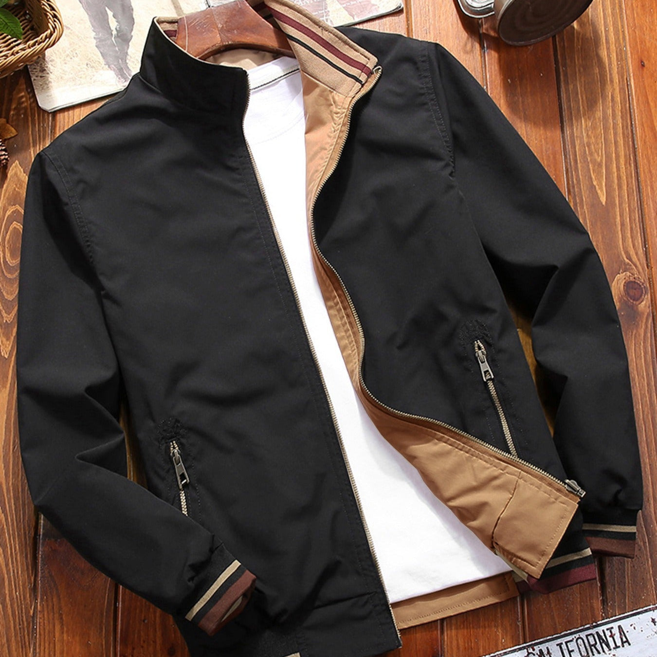 Chaqueta Hombre Deportiva Ligera Cremallera