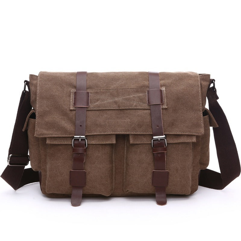Bolso Bandolera Hombre Cuero Vintage Estilo Clásico