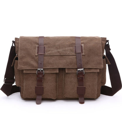 Bolso Bandolera Hombre Cuero Vintage Estilo Clásico