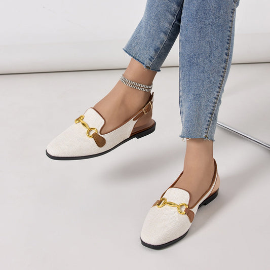 Mocasines Mujer Elegantes con Detalle Brillante - Vestiria