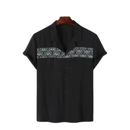 Camisa Hombre Verano Estampado Geométrico - Vestiria