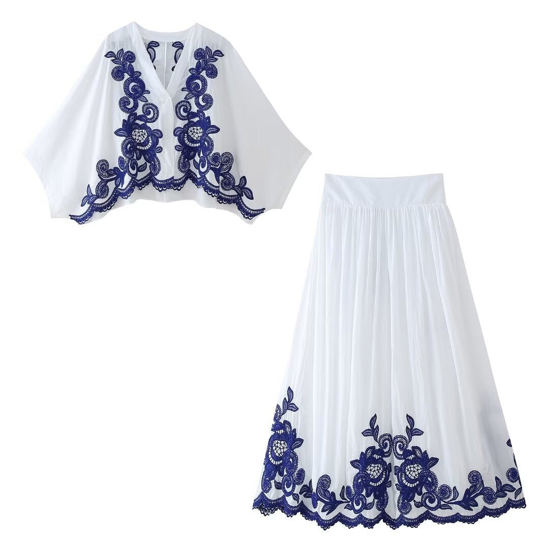 Vestido Boho Falda Blusa Floral Mujer - Vestiria