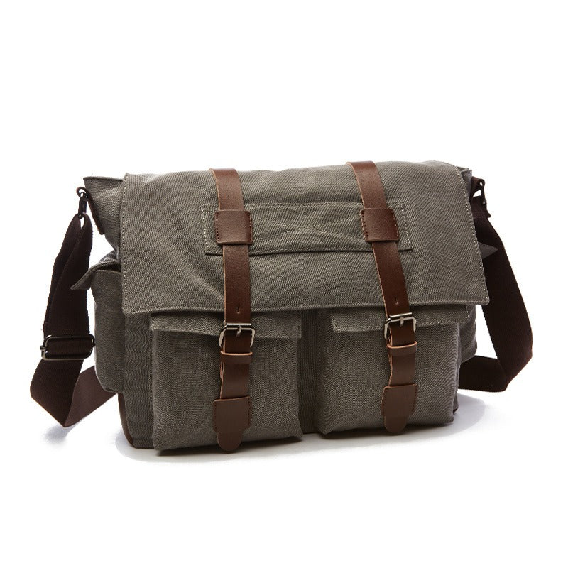 Bolso Bandolera Hombre Cuero Vintage Estilo Clásico