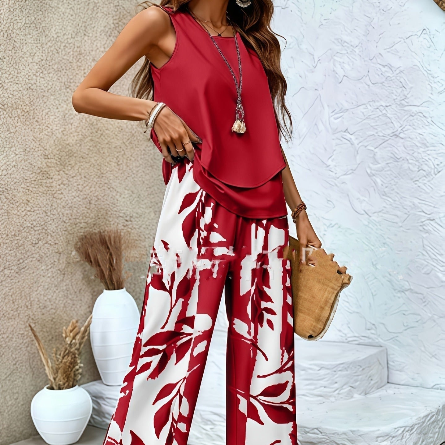 Vestido Floreado Verano Mujer sin Mangas