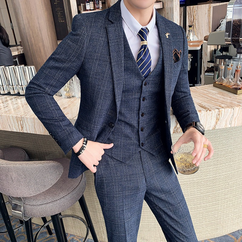 Traje Hombre Cuadros Clásico - Vestiria