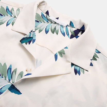 Camisa Hombre Manga Corta Estampado Floral