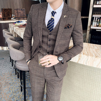 Traje Hombre Cuadros Clásico