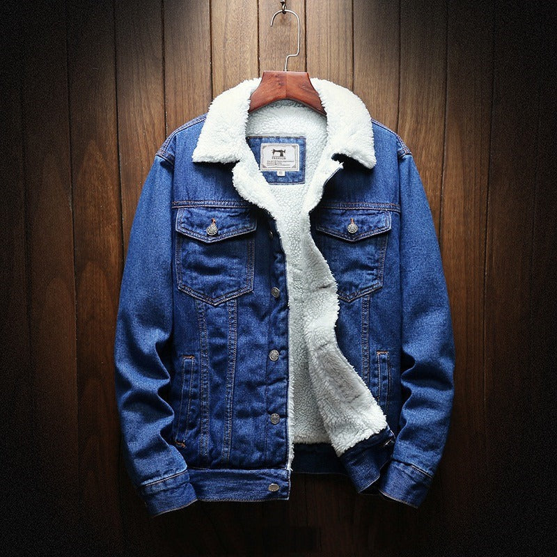 Chaqueta vaquera hombre forro polar cálida - Vestiria
