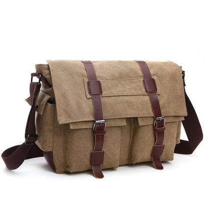 Bolso Bandolera Hombre Cuero Vintage Estilo Clásico - Vestiria