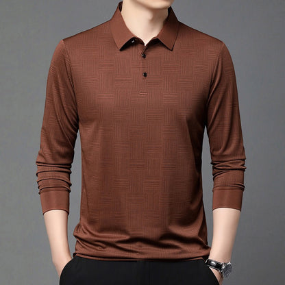 Camiseta Hombre Manga Larga Estampado Geométrico - Vestiria
