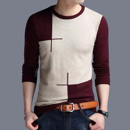 Jerséis Hombre Manga Larga Estampado Geométrico - Vestiria