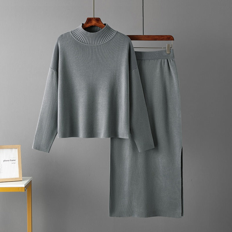 Conjunto Punto Mujer Azul Marino