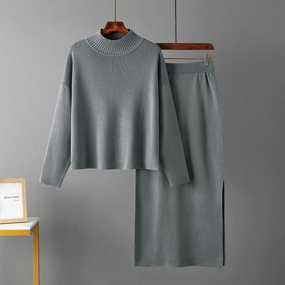Conjunto Punto Mujer Azul Marino