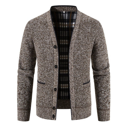 Cárdigan Hombre Punto Cálido Estilo Casual Invierno - Vestiria