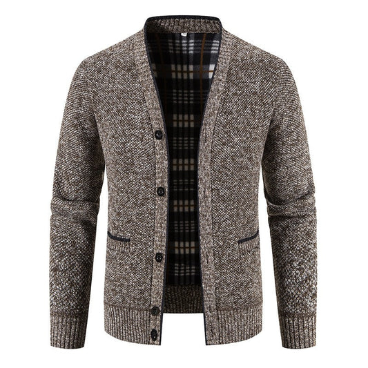 Cárdigan Hombre Punto Cálido Estilo Casual Invierno - Vestiria