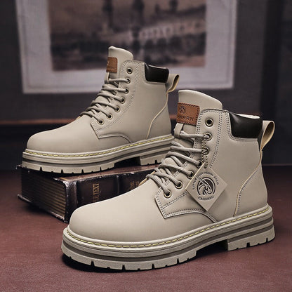 Botas Hombre Cuero Invierno Moda