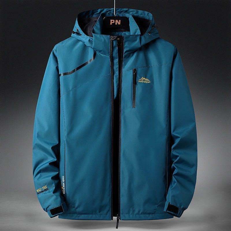 Chaqueta de lluvia hombre con capucha deportiva