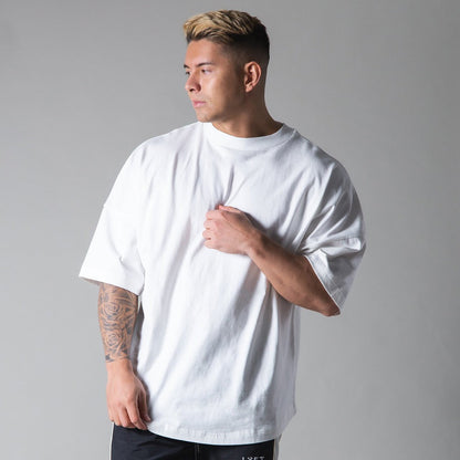 Camiseta Hombre Algodón Manga Corta Relajada