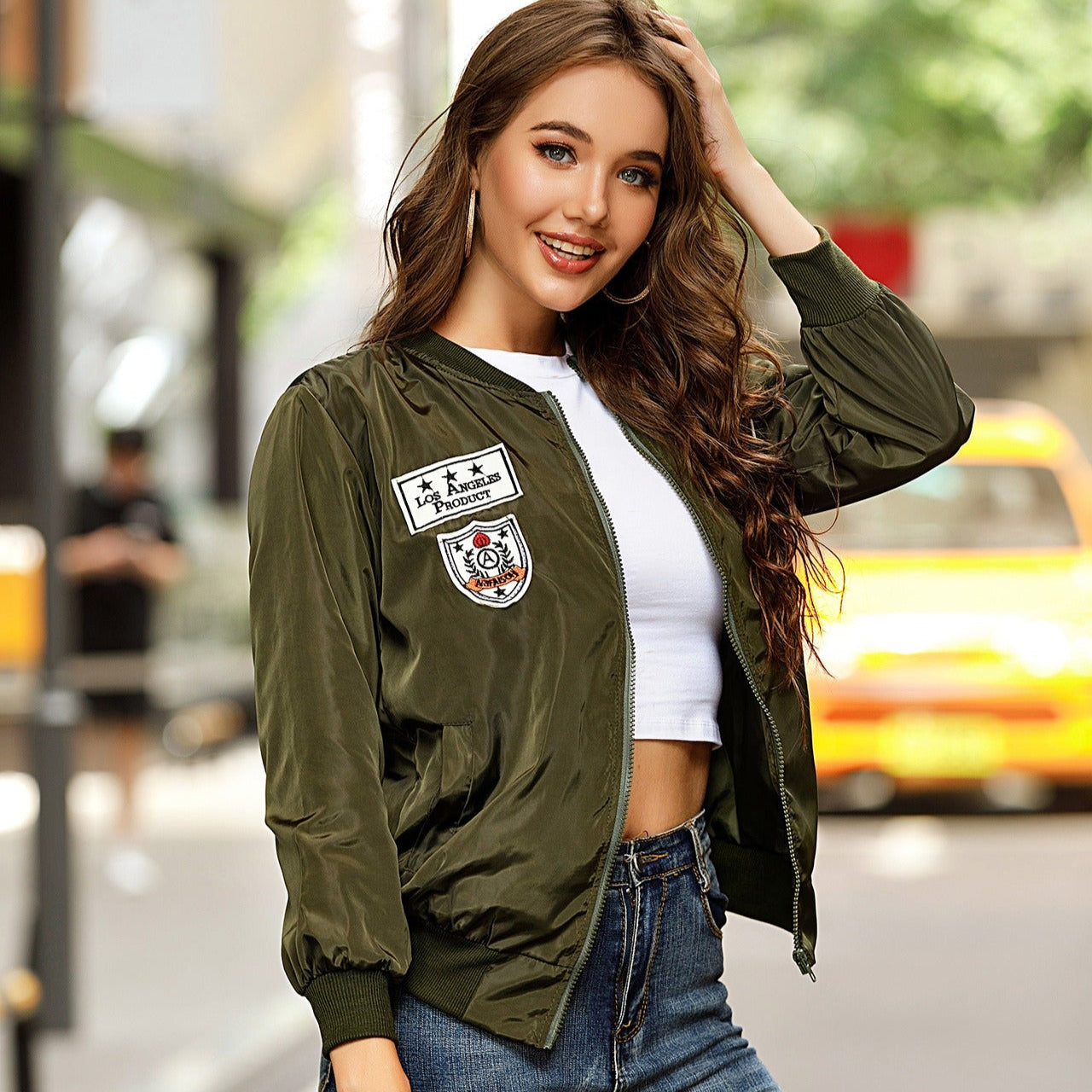 Chaqueta bomber personalizada con bordados - Vestiria