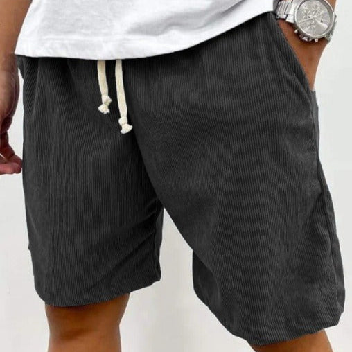 Pantalones cortos pana hombre informal cómodos
