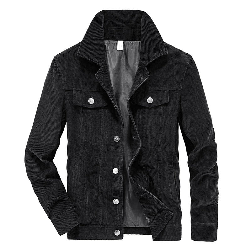 Chaqueta de cuero estilo clásico hombre
