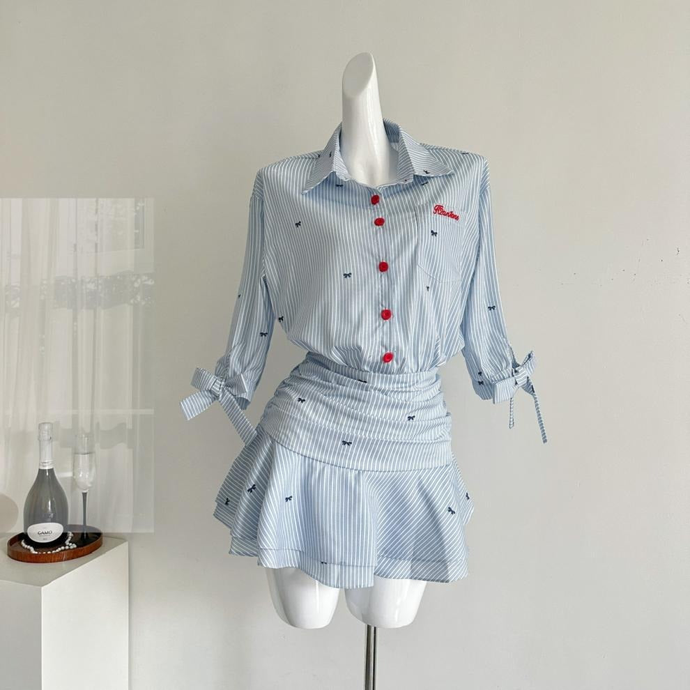 Vestido Mujer Rayas Estampado Minifalda - Vestiria