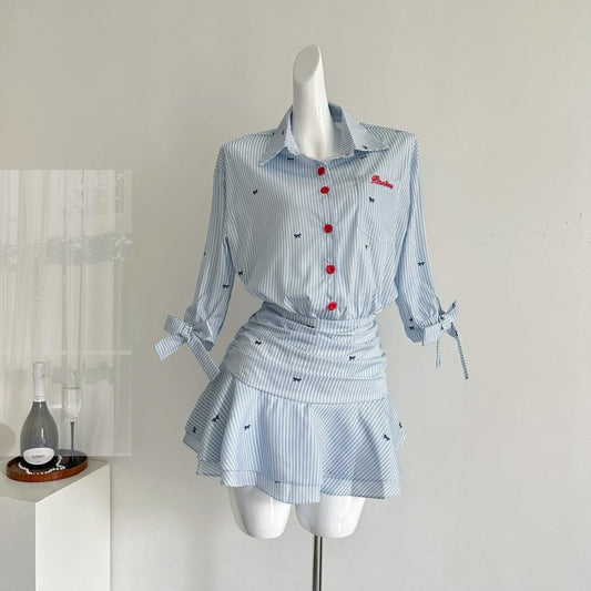 Vestido Mujer Rayas Estampado Minifalda - Vestiria