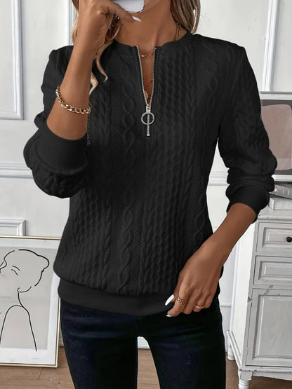 Blusa Primavera Mujer Cremallera Elegante