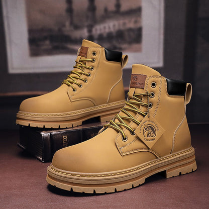 Botas Hombre Cuero Invierno Moda