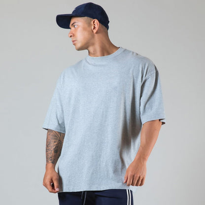 Camiseta Hombre Algodón Manga Corta Relajada