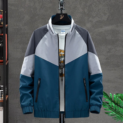 Chaqueta deportiva color bloques moderna