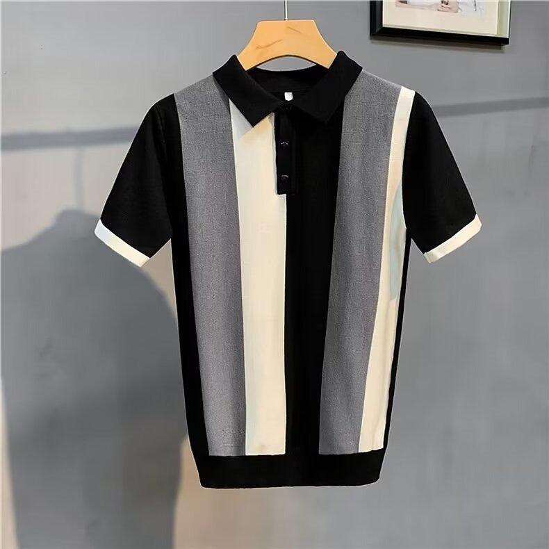 Polo Hombre Clásico Rayas Verticales Estilo Vintage - Vestiria