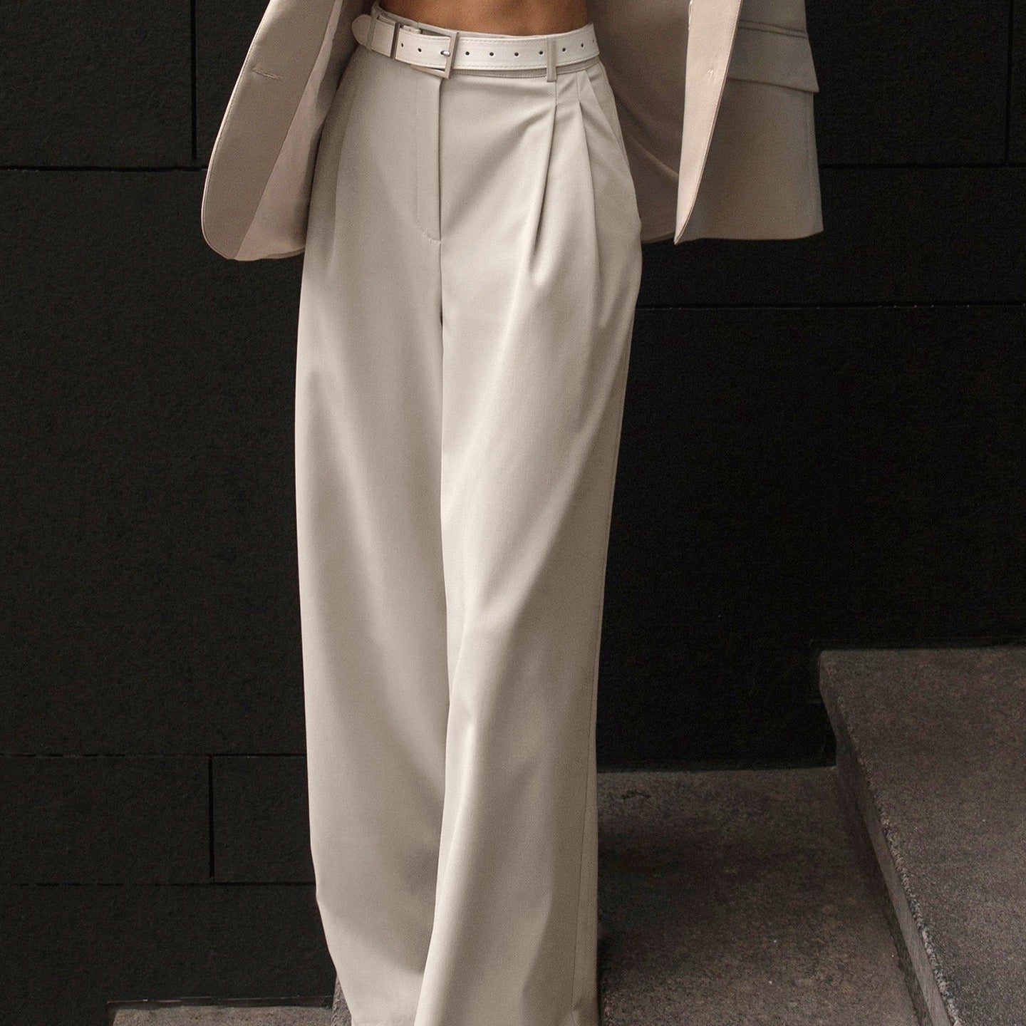 Pantalones Mujer Caderas Altas Estilo Clásico - Vestiria